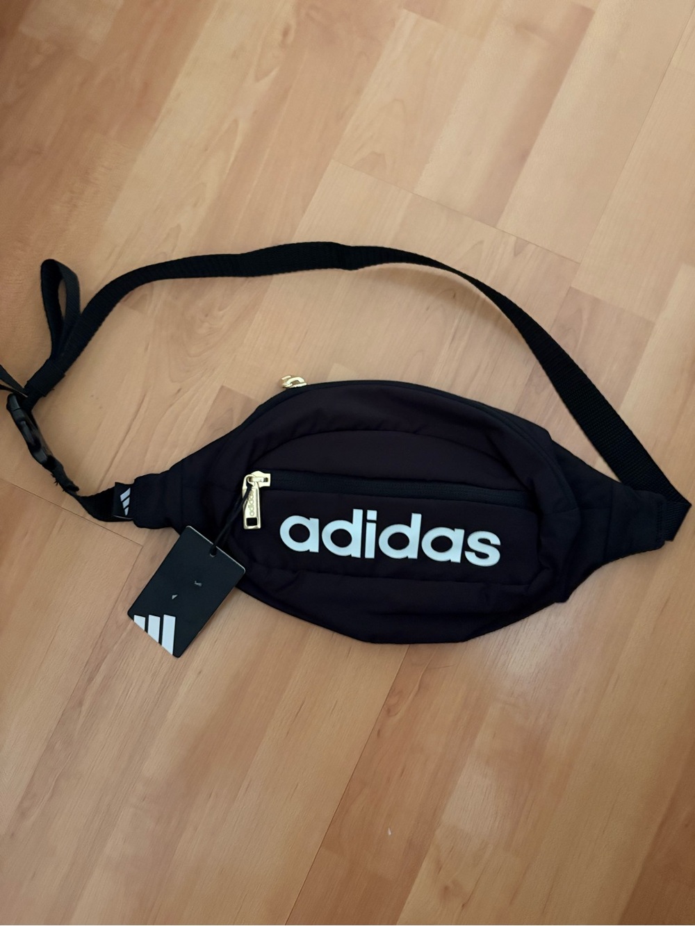 NWT Adidas Black Waist Pack — Logo Front Fanny Pack